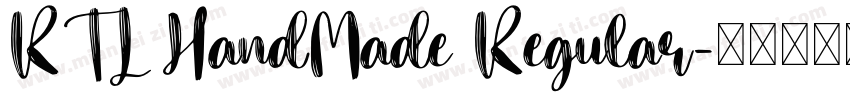RTL HandMade Regular字体转换